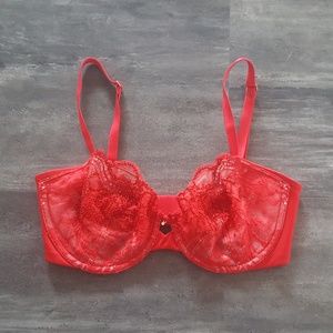Red Valentine Lace Detailed VS Bra